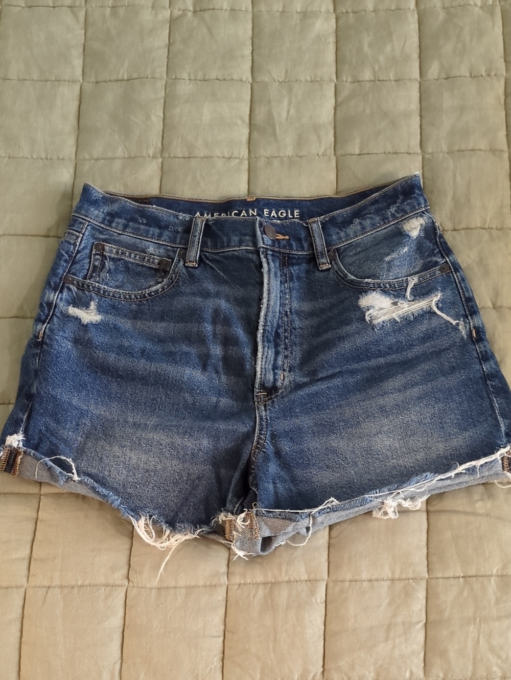 American Eagle Denim Highest Waist 90s Boyfriend Short